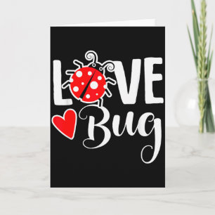 Love Bug Cute Valentines Day Party Ladybug Card