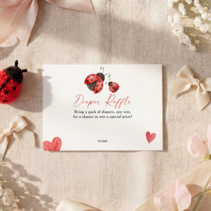 Love Bug Diaper Raffle  Enclosure Card