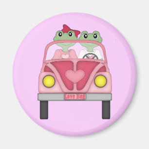 Love Bug Frog design Magnets for Frog Collectors