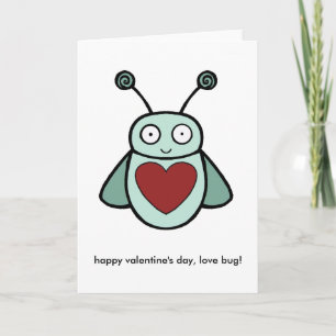 Love Bug, happy valentine's day, love bug! Holiday Card