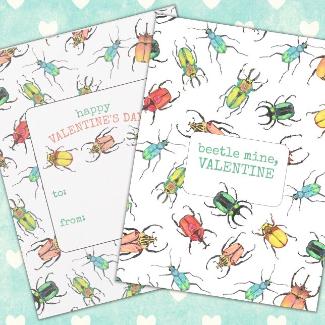 Love Bug Kids Classroom Valentine's Day Holiday Card (Creator Uploaded)
