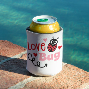 Love Bug Ladybug Can Cooler