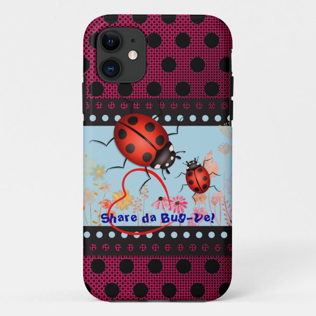 Love Bug Ladybug   Case-Mate iPhone Case (Back)