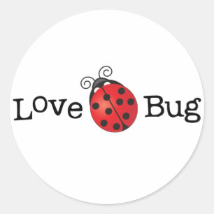 Love Bug - Ladybug Classic Round Sticker