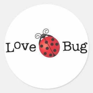Love Bug - Ladybug Classic Round Sticker