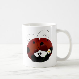 Love Bug Ladybug, Cute Cartoon Valentine’s Day Coffee Mug