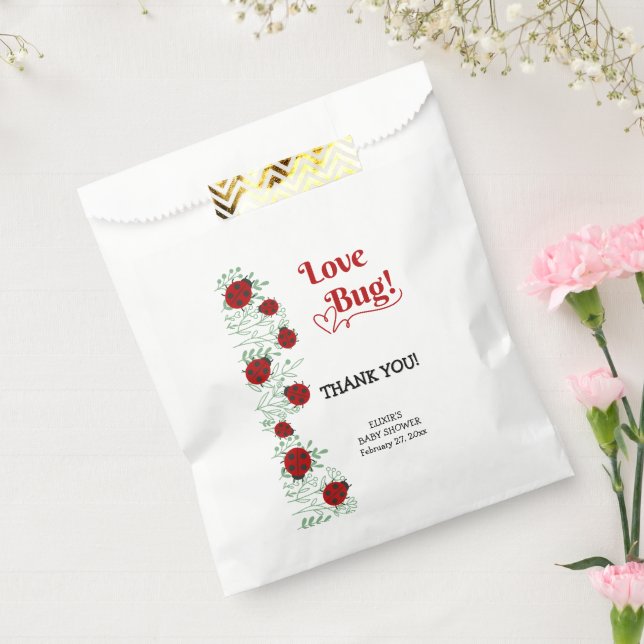 Love Bug Minimalist Baby Shower Favour Bag (Sealed)