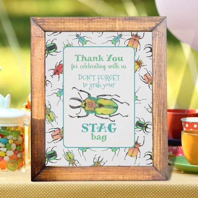 Love Bug Party Favour Thank You Poster (Creator Uploaded)