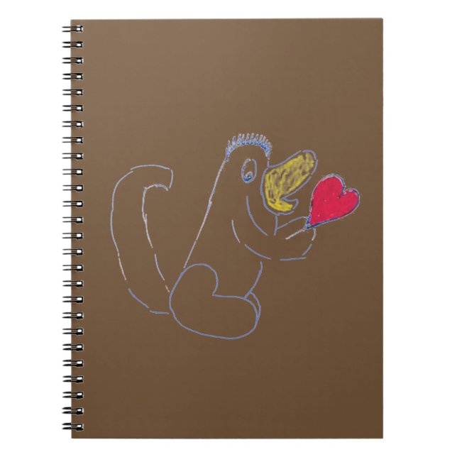 Love Bug Spiral Photo Notebook (Front)