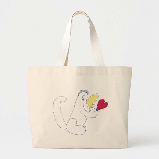 Love Bug Totebag Large Tote Bag (Front)