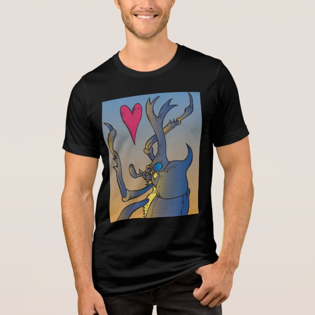 love bug  Tri-Blend shirt (Front)