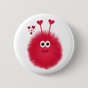 Love Bug Valentine's Day Button