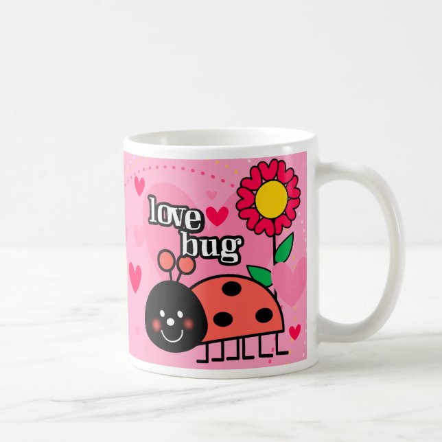Love Bug - Valentines Day Coffee Mug (Right)