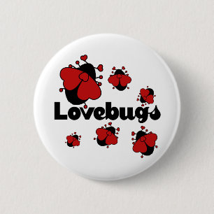 Love Bugs 6 Cm Round Badge