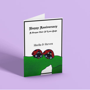 Love Bugs Anniversary  Card