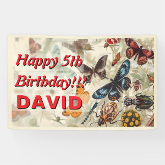 Love Bugs Birthday Party Insects Theme Banner