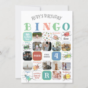 Love Bugs Party Bingo Game Card (version 1)