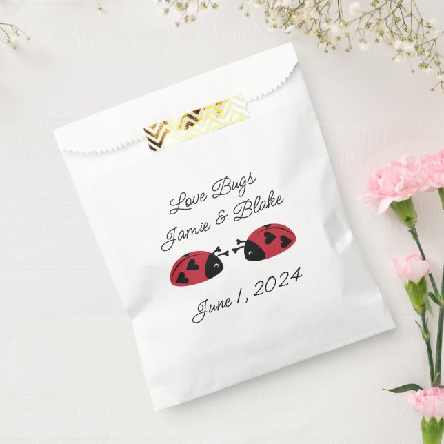 Love Bugs, Personalise Favour Bag (Sealed)
