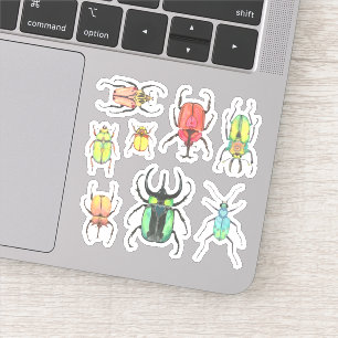 Love Bugs Watercolor Beetles Set