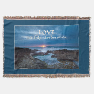 Love Builds Bridges throw blanket