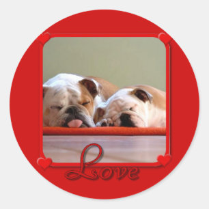 Love Bulldogs stickers