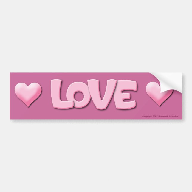 Love Bumper Sticker (Front)