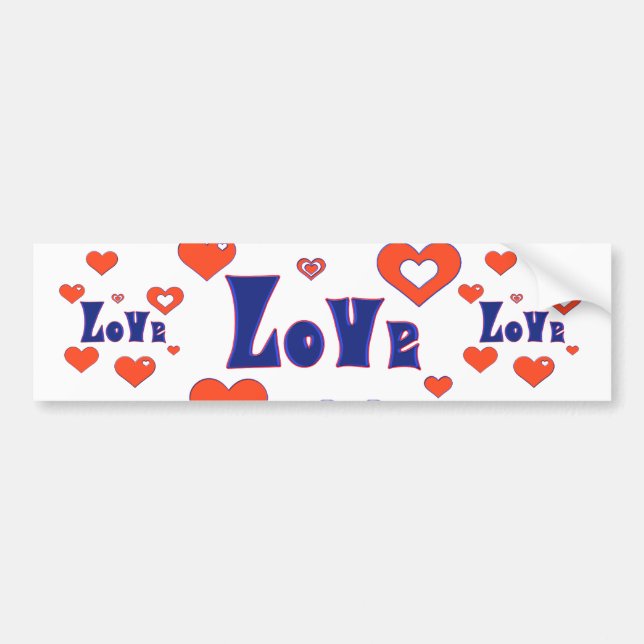 Love Bumper Sticker (Front)