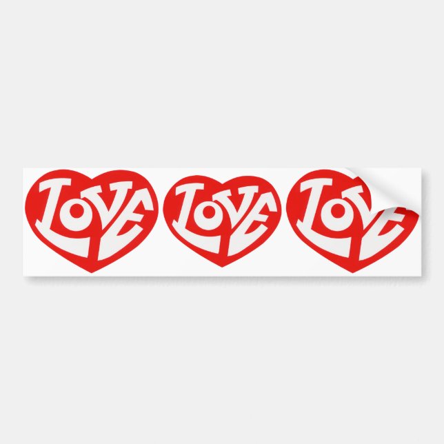 LOVE BUMPER STICKER (Front)