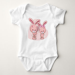 Love Bunnies Baby Bodysuit