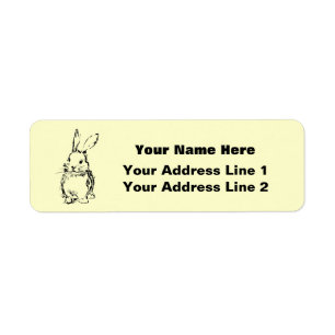 Love Bunnies (customisable) Return Address Label
