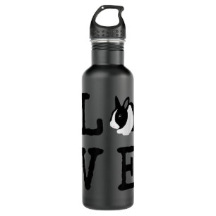 Love Bunny Animal Dutch Rabbit  710 Ml Water Bottle