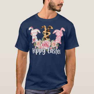 Love bunny leopard skin bunny the flower pink T-Shirt