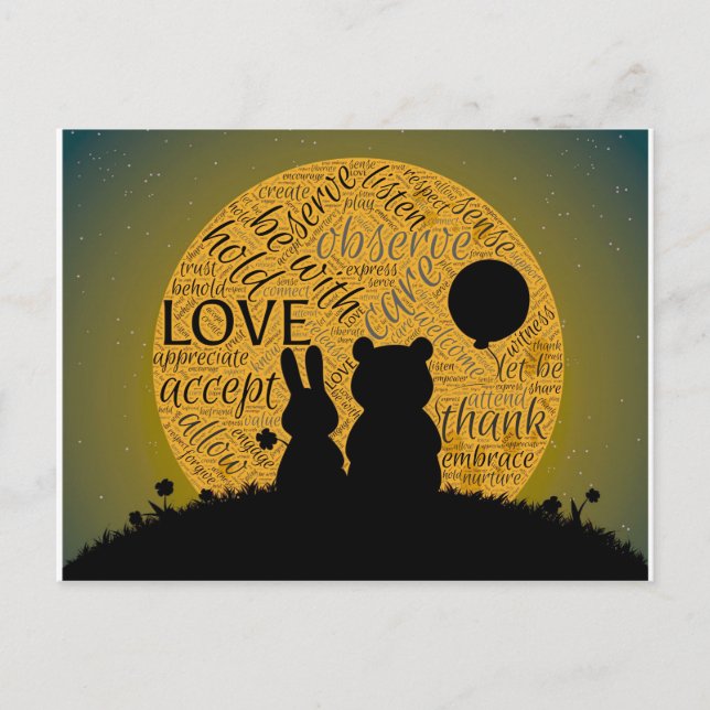 Love bunny postcard (Front)