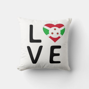 Love - Burundi Flag Cushion