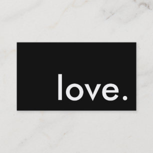love. business card