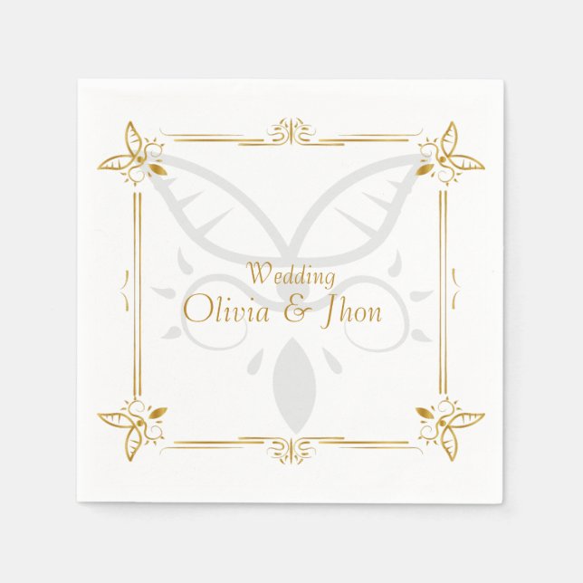Love butterflies napkin (Front)