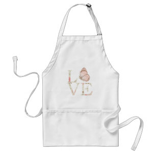 Love Butterfly Floral Standard Apron