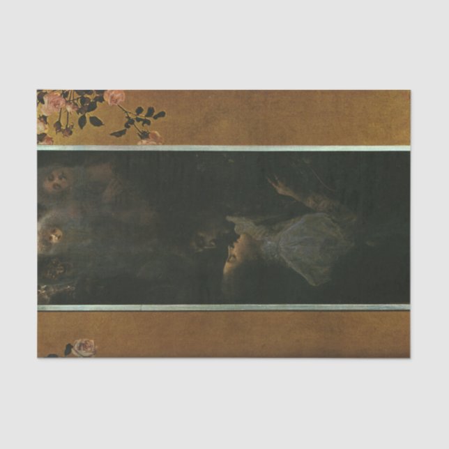 Love by Gustav Klimt Tissue Paper (Front)