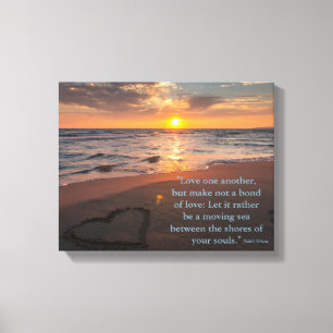 Love by Kahlil Gibran Canvas Print