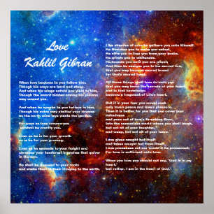 Love by Kahlil Gibran Poster