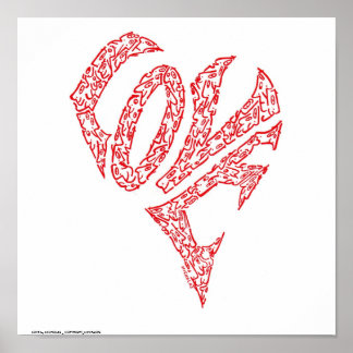 LOVE by NICHOLAS _ COPYRIGHT_MINIFACES Poster