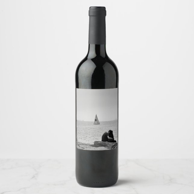 Love by sea wine label (Front)