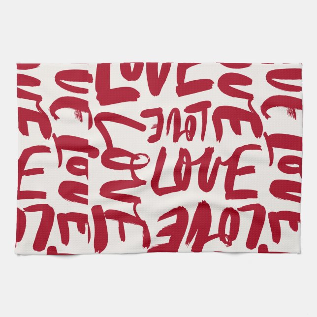 Love by Sommer Hamilton  Tea Towel (Horizontal)