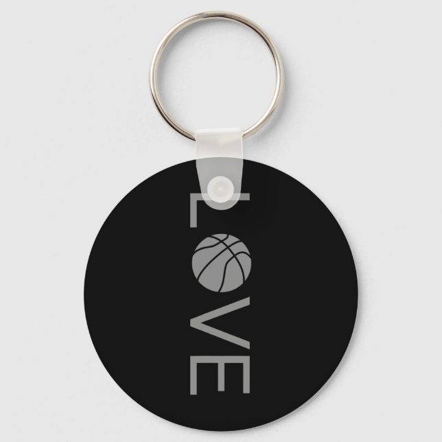 Love Bysketbyll 1  Key Ring (Front)