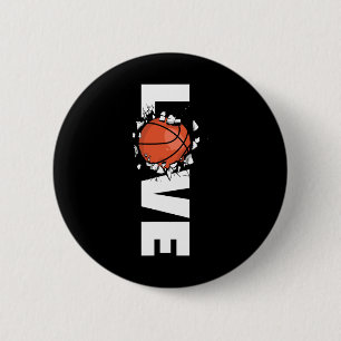 Love Bysketbyll 2 6 Cm Round Badge