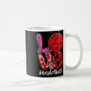 Love Bysketbyll Equipment Player Team Valentine's Coffee Mug