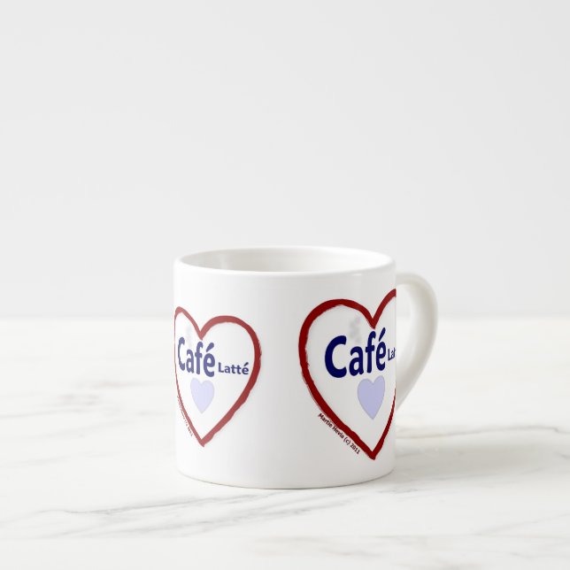 Love Café Latté - Espresso Mug (Front Right)