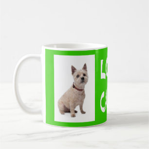 Love Cairn Terrier Puppy Dog Green Coffee Mug