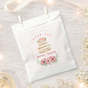 Love Cakes Floral Favour Bag