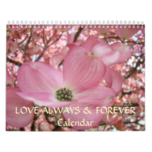 LOVE Calendar Always & Forever Flowers Valentines